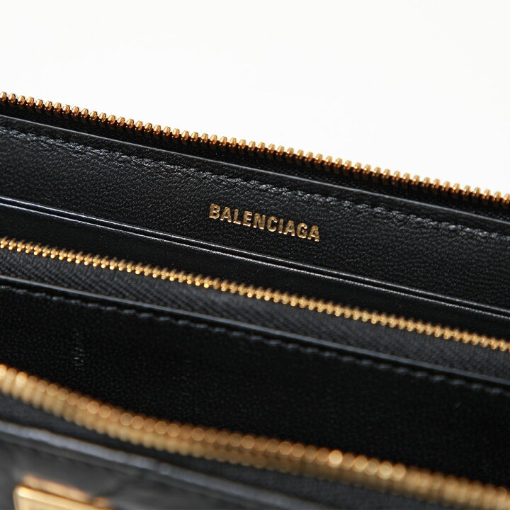 楽天市場】BALENCIAGA バレンシアガ ラウンドファスナー長財布 CRUSH 