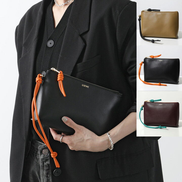 楽天市場】LOEWE ロエベ クラッチバッグ KNOT T POUCH ノット Tポーチ 