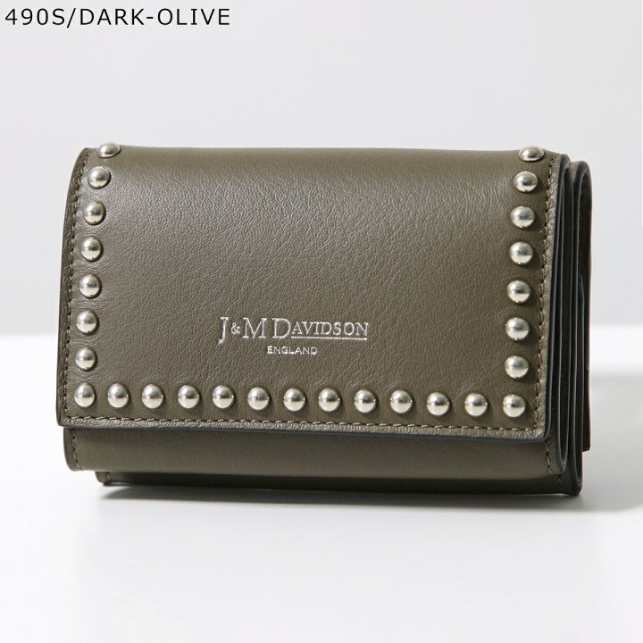 楽天市場】J&M DAVIDSON 三つ折り財布 FOLD WALLET WITH STUDS SFLW 
