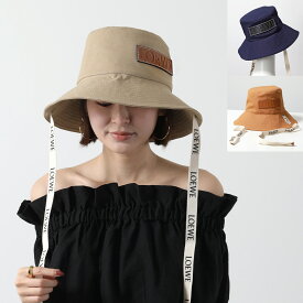 LOEWE ロエベ フィッシャーマンハット K820HF1X16 K820HF1X67 レディース バケットハット コットン キャンバス ロゴ 帽子 カラー3色