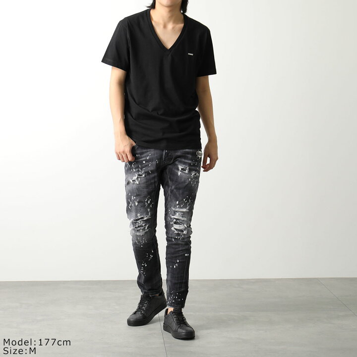 楽天市場】DSQUARED2 ディースクエアード 半袖 Tシャツ V-neck T-shirt 