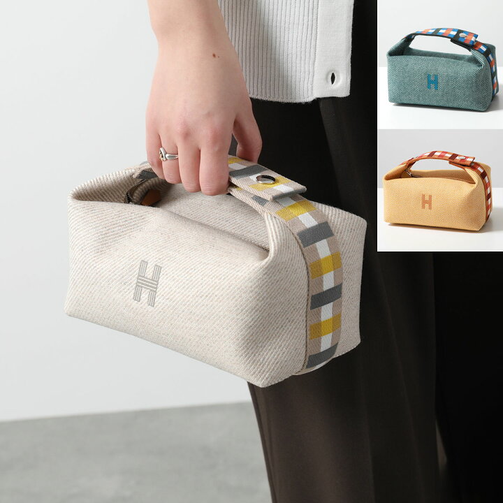 楽天市場】HERMES エルメス ポーチバッグ ブリッドアブラック オ カレ  