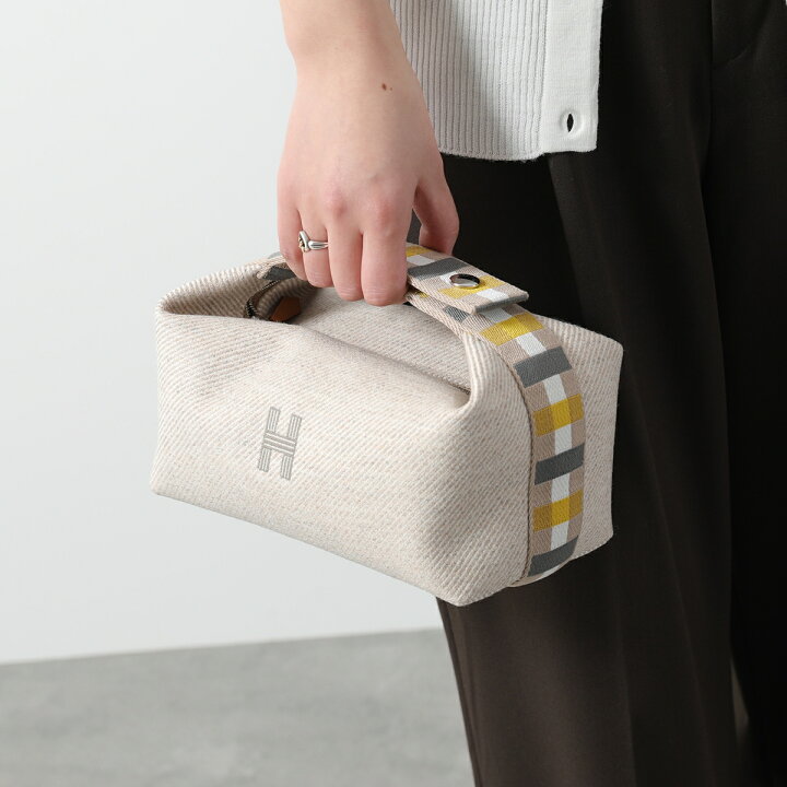 楽天市場】HERMES エルメス ポーチバッグ ブリッドアブラック オ カレ  