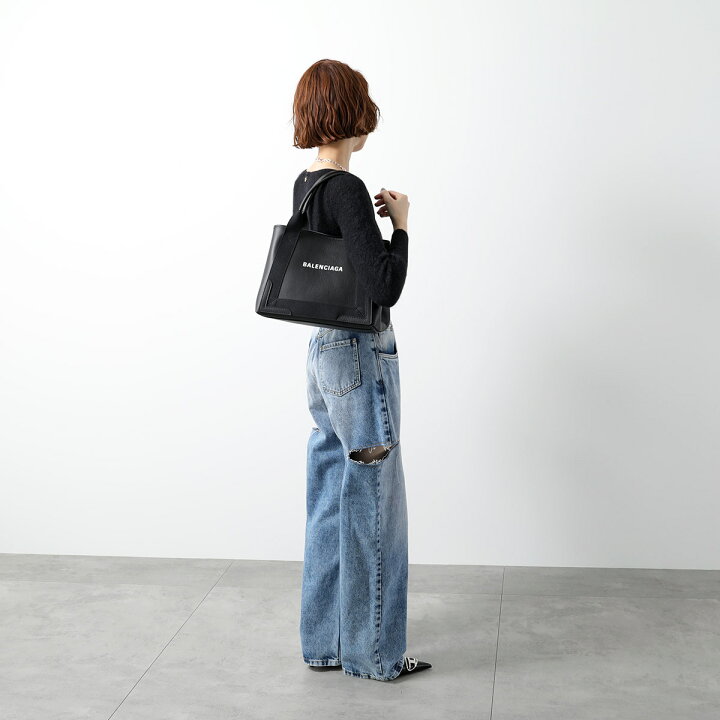 楽天市場】BALENCIAGA バレンシアガ トートバッグ NAVY CABAS S 