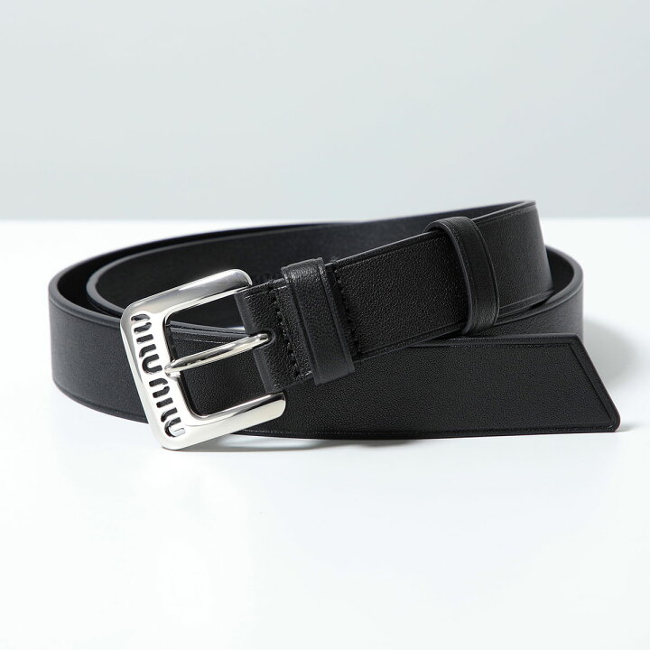 楽天市場】MIUMIU ミュウミュウ ベルト 5CC545 EFX レディース レザー  