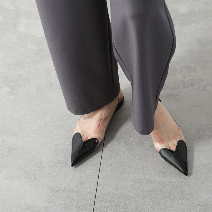 楽天市場】ALAIA アライア パンプス FLAT SLINGBACKS AA3E047CK150 