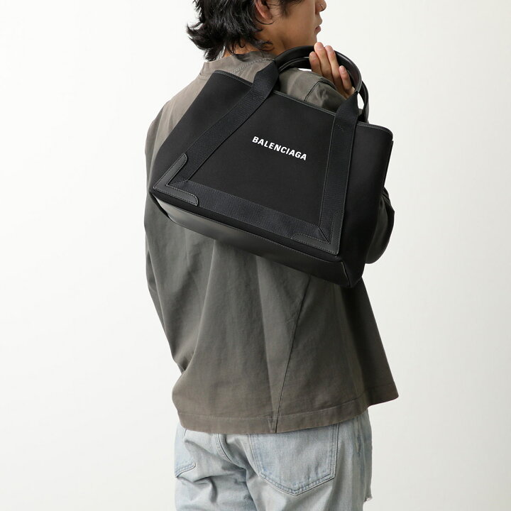 楽天市場】BALENCIAGA バレンシアガ トートバッグ NAVY CABAS NEW M