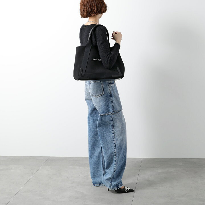 楽天市場】BALENCIAGA バレンシアガ トートバッグ NAVY CABAS NEW M  