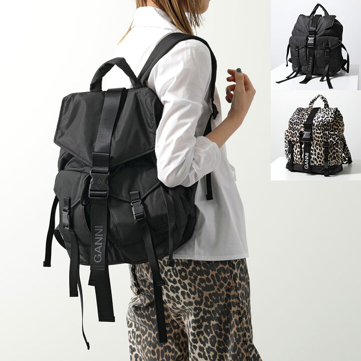 楽天市場】GANNI ガニー バックパック Recycled Tech Backpack A4755 