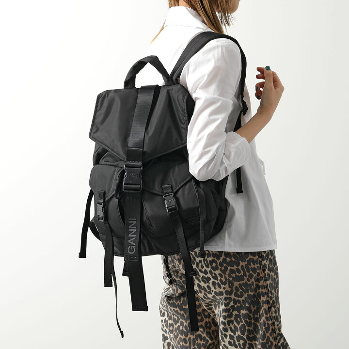 楽天市場】GANNI ガニー バックパック Recycled Tech Backpack A4755 