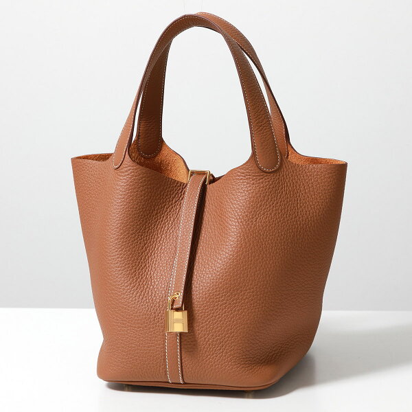 エルメス ピコタン MM 22 H060991CC HERMES PICOTIN LOCK ピコタンロック レディース トリヨンクレマンス レザー ハンドバッグ W刻印 カデナ付き 鞄 GOLD/GD金具
