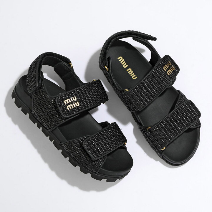楽天市場】MIUMIU ミュウミュウ サンダル 5X133E 3LOM レディース  