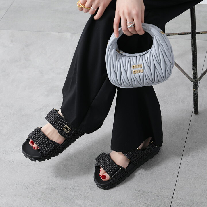 楽天市場】MIUMIU ミュウミュウ サンダル 5X133E 3LOM レディース  