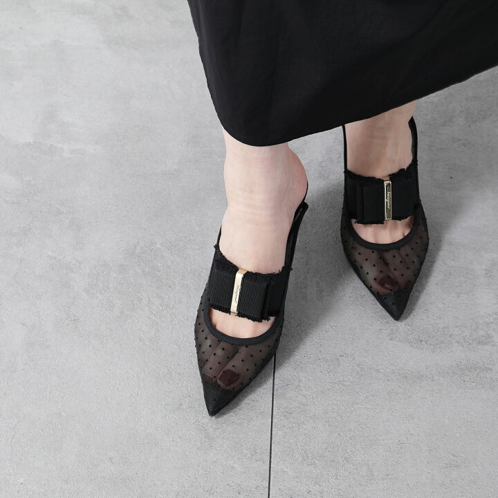 楽天市場】FERRAGAMO フェラガモ ミュール ZELDA POIS ゼルダ 0725030 