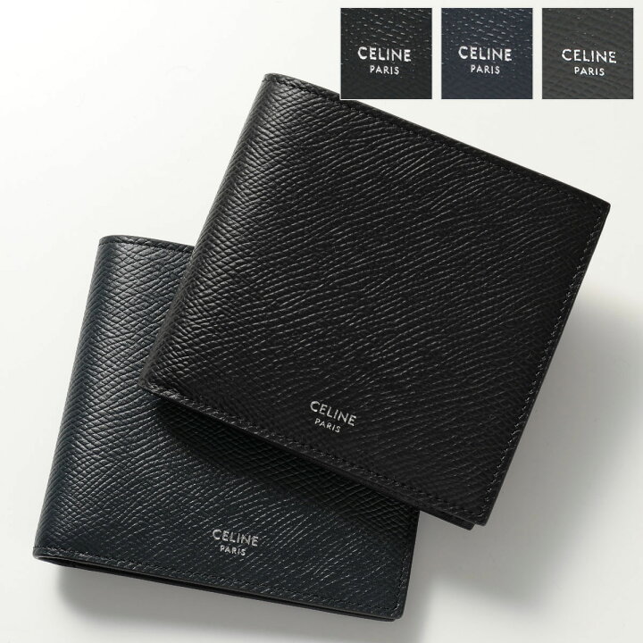 楽天市場 Celine セリーヌ 10b653ben カラー3色 Bi Fol Wallet レザー 二つ折り財布 小銭入れなし メンズ インポートセレクト Musee