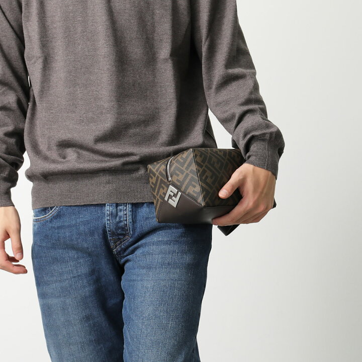 楽天市場】FENDI フェンディ クラッチバッグ 7N0150 AFCB メンズ FF 
