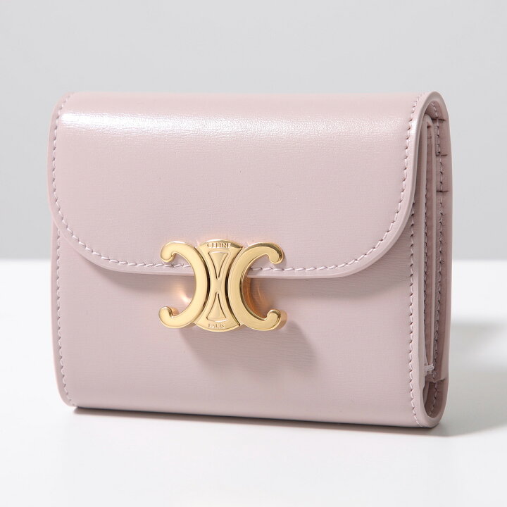 極 美品 CELINE セリーヌ トリオンフ スモール トリフォールド 