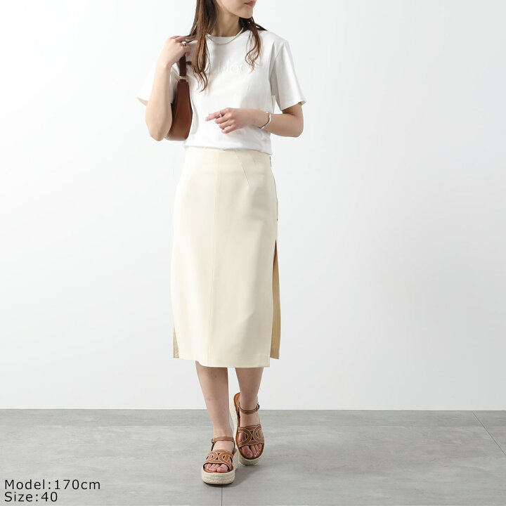 N°21 ヌメロヴェントゥーノ タイトスカート 花柄 ベージュ 楽天市場  