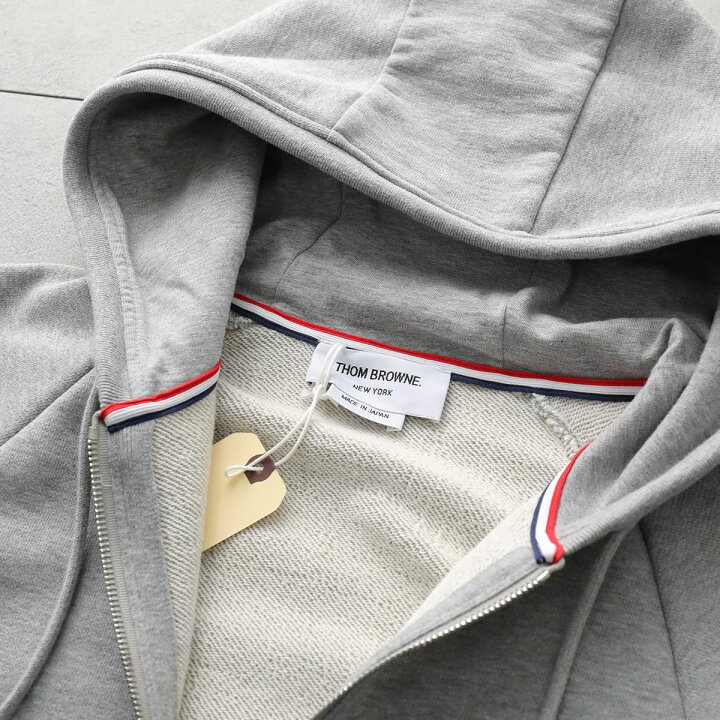 楽天市場】THOM BROWNE トムブラウン ジップアップパーカー MJT022H 
