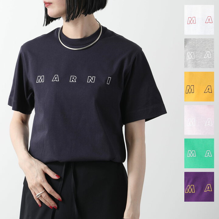 MARNI KIDS (マルニ キッズ) Tシャツ 半袖 丸首 クルーネック 見出せ  