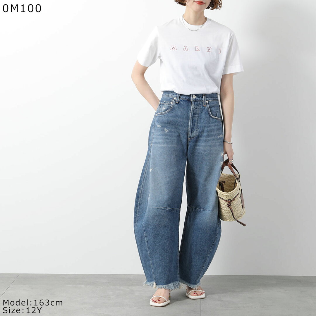 【最大2万円OFFクーポン対象・6/20~6/21限定】MARNI KIDS マルニ キッズ Tシャツ M01466 M00RF レディース ガールズ 半袖 カットソー ロゴT コットン クルーネック カラー7色【dc_kikaku】 - メイン画像 2