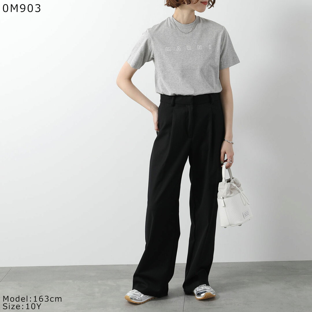 【最大2万円OFFクーポン対象・6/20~6/21限定】MARNI KIDS マルニ キッズ Tシャツ M01466 M00RF レディース ガールズ 半袖 カットソー ロゴT コットン クルーネック カラー7色【dc_kikaku】 - メイン画像 6