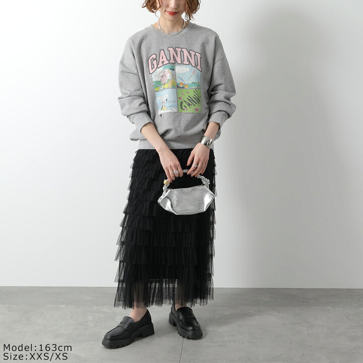 楽天市場】GANNI ガニー スウェットシャツ ISOLI BD OVERSIZED 