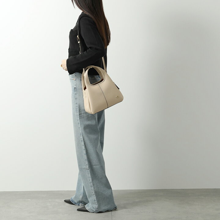 COACH 黒 レザー ショルダーバッグラナ 