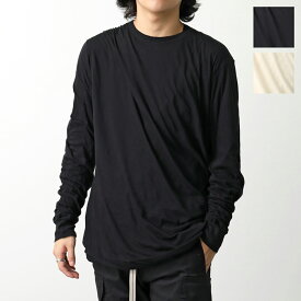 Rick Owens リックオウエンス カットソー JUMBO DOUBLE LS T ジャンボ ダブル RU01E5258 UC メンズ コットン クルーネック バルーン裾 ロンT 長袖Tシャツ トップス カラー2色