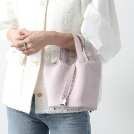 HERMES エルメス ピコタン PICOTIN LOCK PM 18 ピコタンロック H056289CK H056289CC レディース トリヨンクレマンス レザー 鞄 W刻印 MAUVE PALE モーヴペール シルバー金具