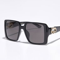 GUCCI グッチ サングラス GG1692SA レディース スクエア型 フルリム セルフレーム GGロゴ メタルロゴ ア…