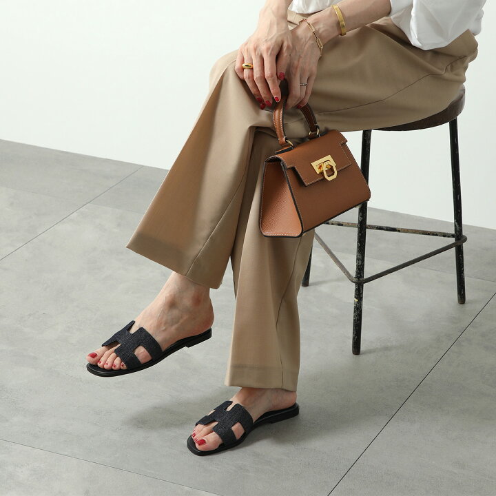楽天市場】HERMES エルメス サンダル Oran オラン レディース フラット  