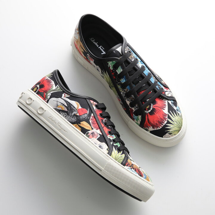 楽天市場】FERRAGAMO フェラガモ スニーカー 0737447 BORG PRINT 