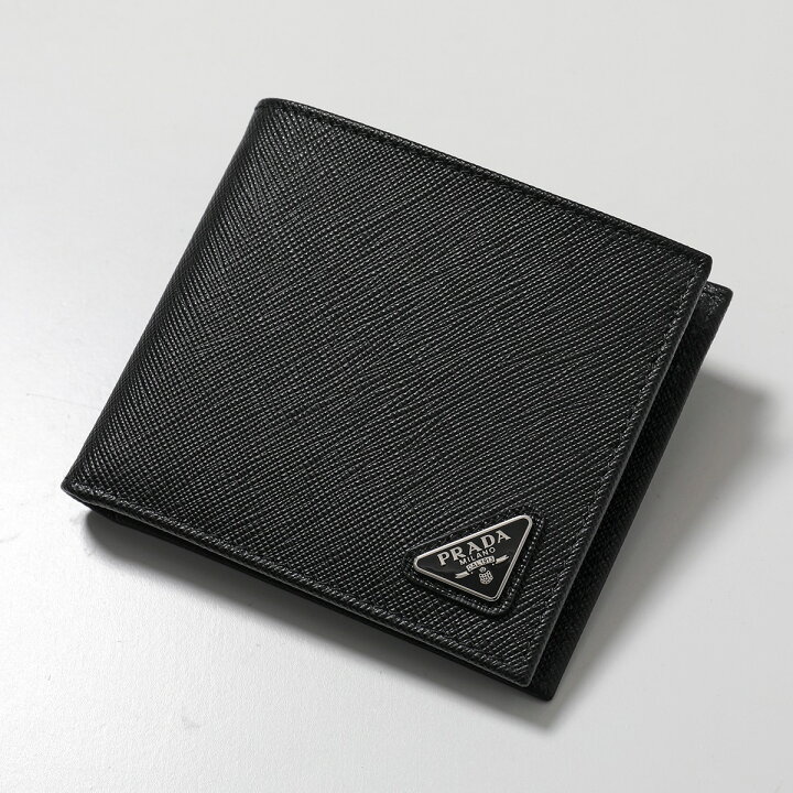 楽天市場】PRADA プラダ 二つ折り財布 SAFFIANO TRIANG サフィアーノ 