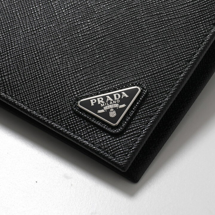 楽天市場】PRADA プラダ 二つ折り財布 SAFFIANO TRIANG サフィアーノ 