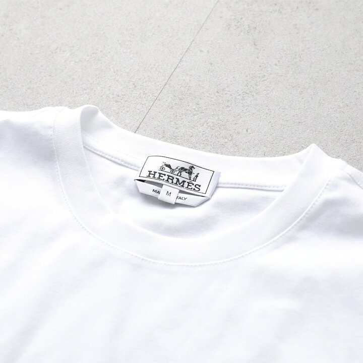 楽天市場】HERMES エルメス Tシャツ H557930HA メンズ Hパズル クルー  