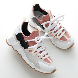 PIERRE HARDY sG[AfB Xj[J[ TREK COM gbNRbg NS04Z fB[X [Jbg XEF[h  V[Y C WHITE-PINK-BLACK