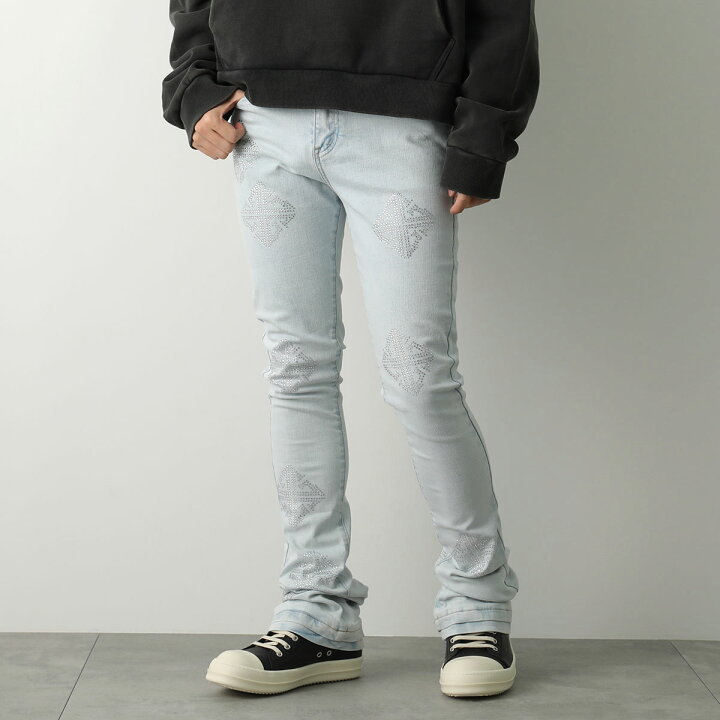 楽天市場】GUAPI グアピ ジーンズ Aqua Blue Icon Embellished Denim 