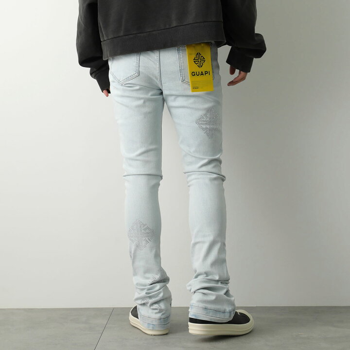 楽天市場】 GUAPI グアピ ジーンズ Aqua Blue Icon Embellished Denim 