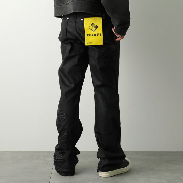 楽天市場】GUAPI グアピ ジーンズ Obsidian Black Icon Flared Denim 