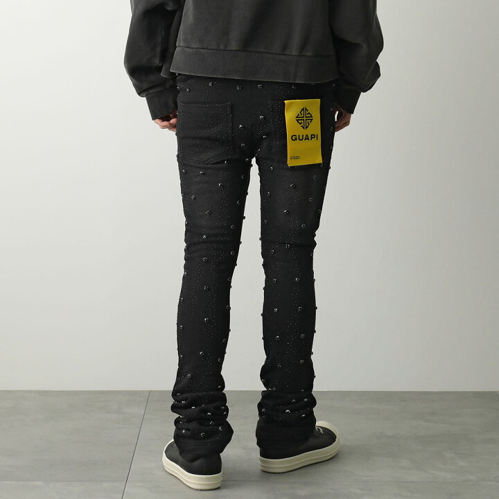 楽天市場】GUAPI グアピ スウェットパンツ Obsidian Black Embellished 