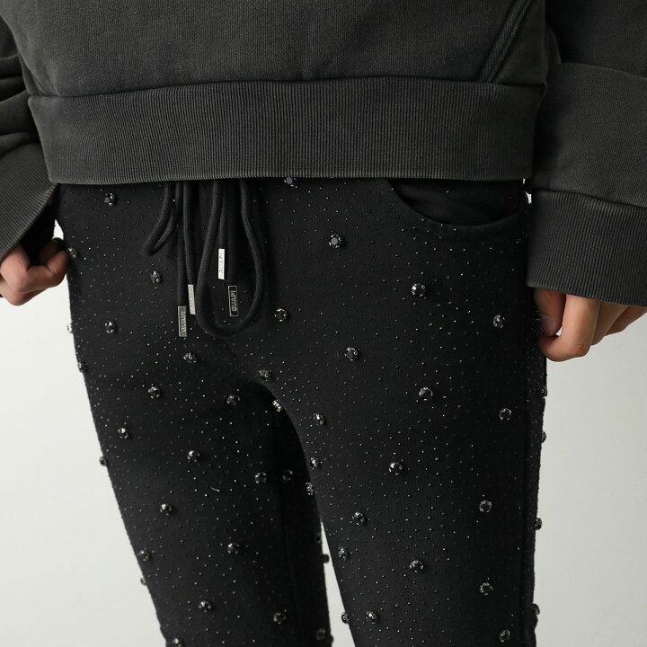 楽天市場】GUAPI グアピ スウェットパンツ Obsidian Black Embellished 