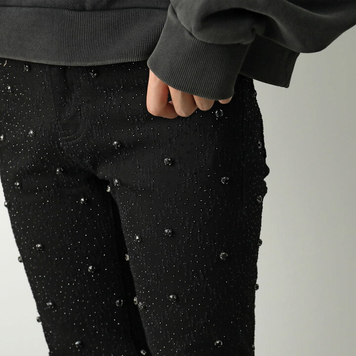 楽天市場】GUAPI グアピ ジーンズ All Black Embellished Denim V2 