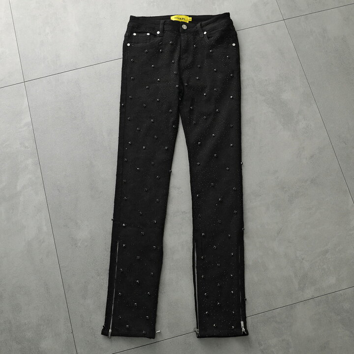 楽天市場】GUAPI グアピ ジーンズ All Black Embellished Denim V2 