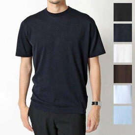 JOHN SMEDLEY ジョンスメドレー ニット セーター LORCA ロルカ STANDARD FIT メンズ クルーネック 半袖 コットンニット シーアイランドコットン カラー8色