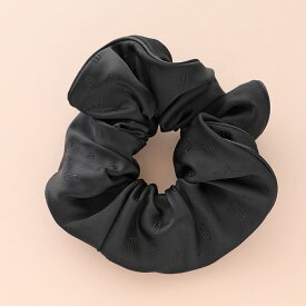 ALEXANDRE DE PARIS アレクサンドル ドゥ パリ シュシュ TCHB-25T-A23 レディース サテン シルク ヘアゴム ヘアアクセサリー N-NOIR