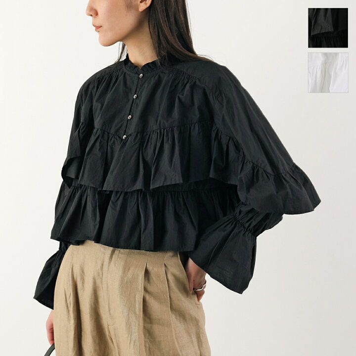 楽天市場】Sara mallika サラマリカ ブラウス Cotton Volume Frill 