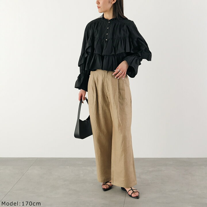 楽天市場】Sara mallika サラマリカ ブラウス Cotton Volume Frill 
