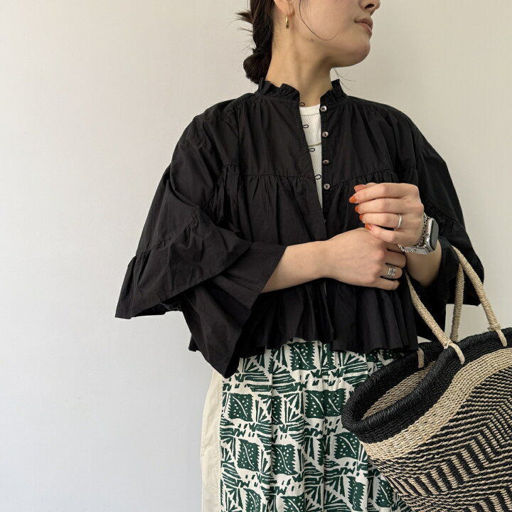 楽天市場】Sara mallika サラマリカ ブラウス Cotton Volume Frill 