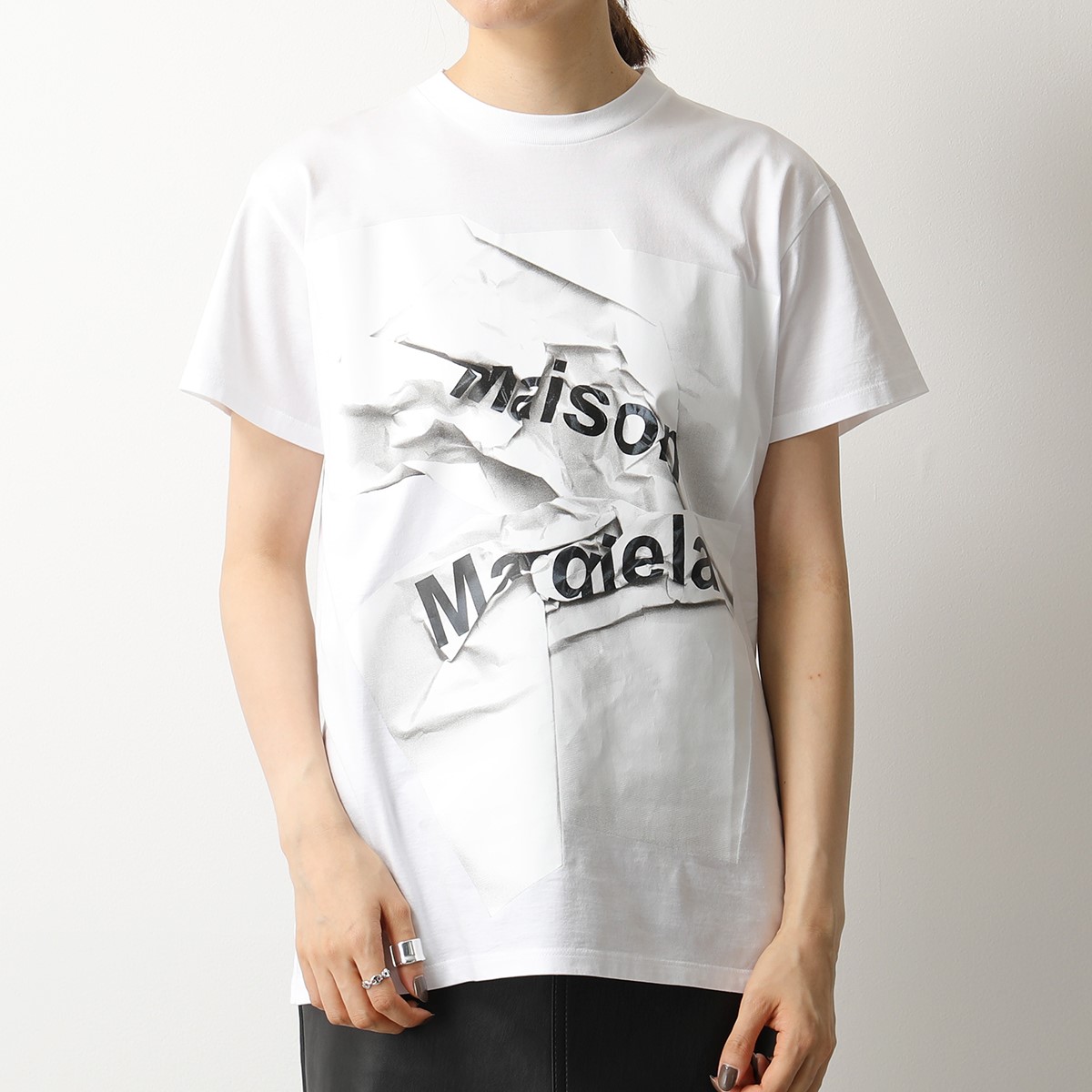 MAISON MARGIELA メゾンマルジェラ S51GC0499 S22816 クルーネック 半袖 Tシャツ カットソー 100 レディース |  インポートセレクト musee